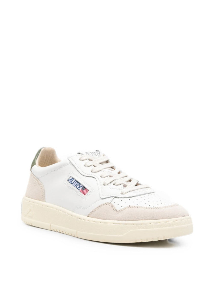 White Color Block Sneakers 3