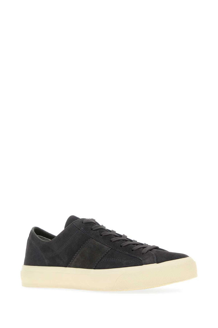 Blue Solid Sneakers 2