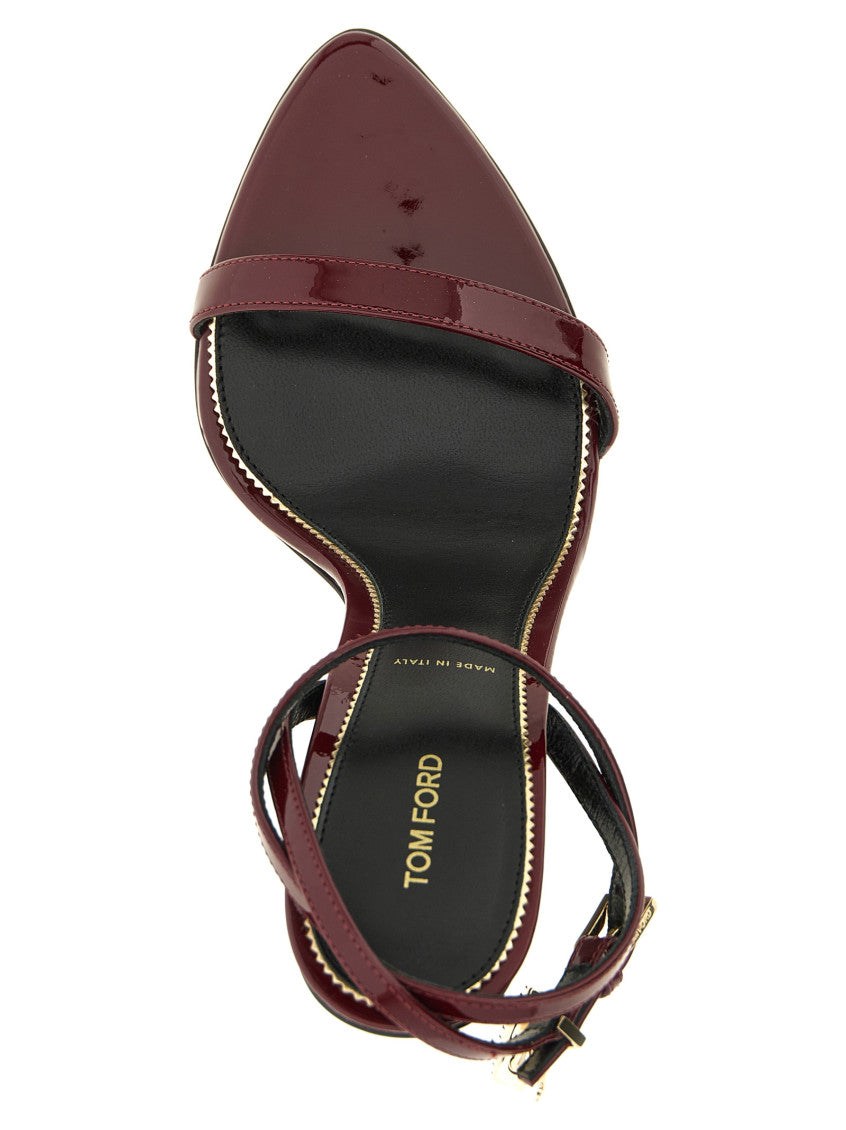 Maroon Solid Heels 3