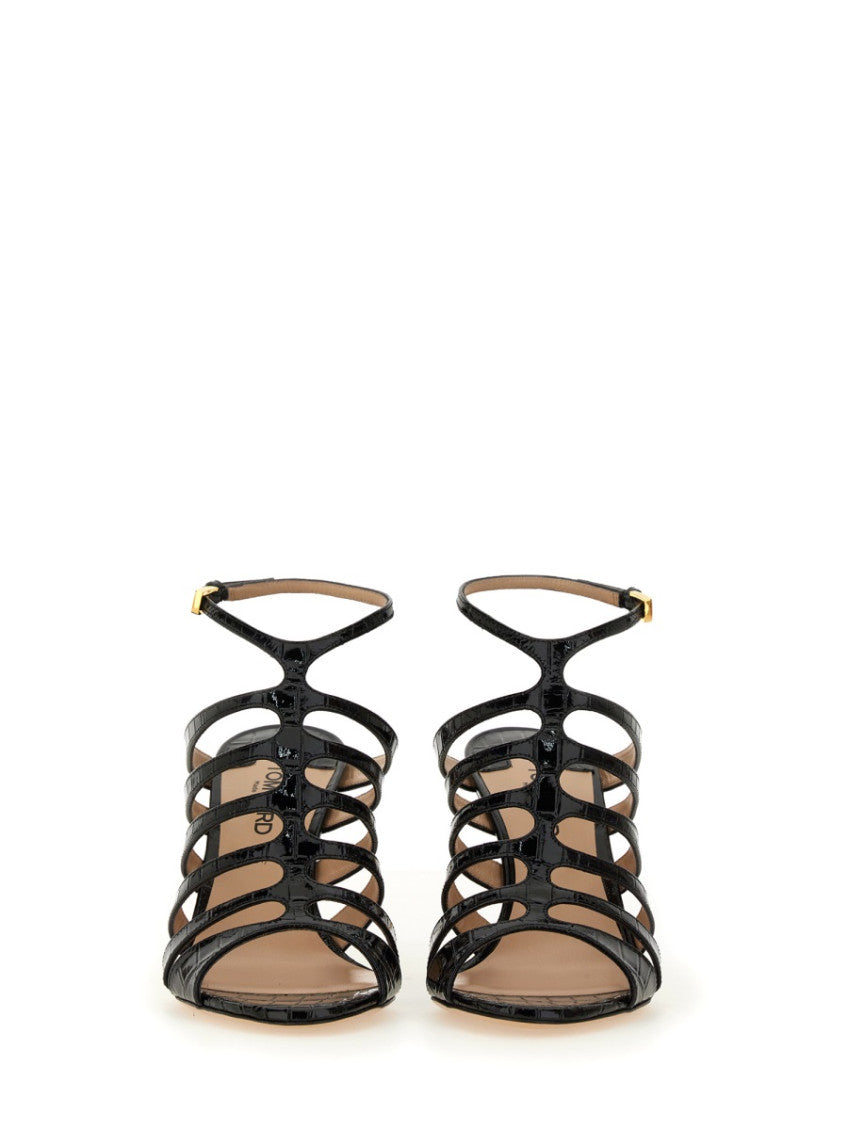 Black Solid Sandals 4