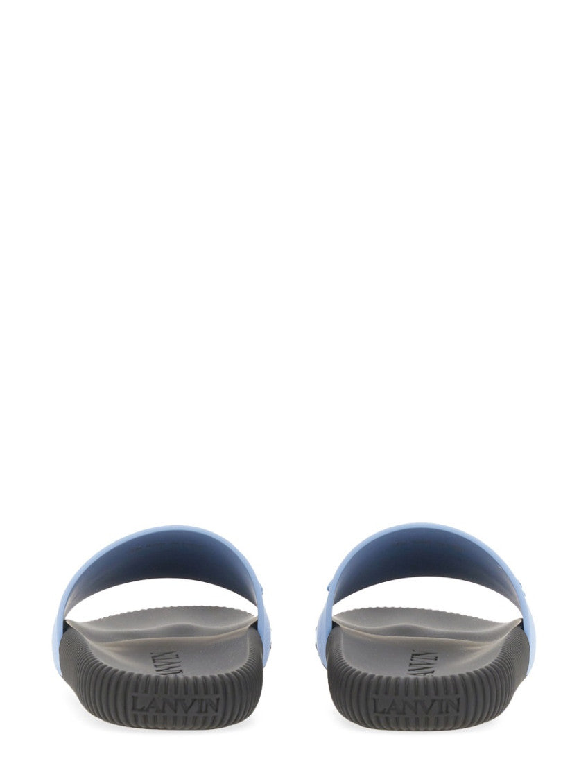 Blue Logo Sandals 2