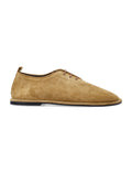 Beige Solid Lace Ups Shoes 1