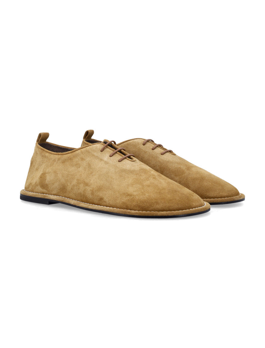Beige Solid Lace Ups Shoes 2