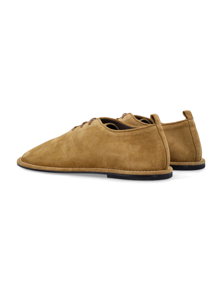 Beige Solid Lace Ups Shoes 3