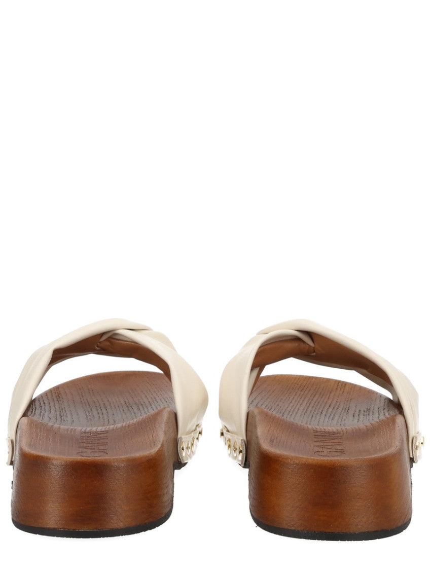 White Studded Sandals 5