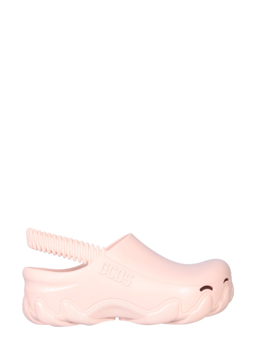 Pink Solid Baseboard Sandals 1