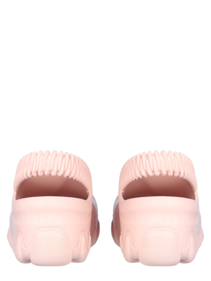 Pink Solid Baseboard Sandals 3