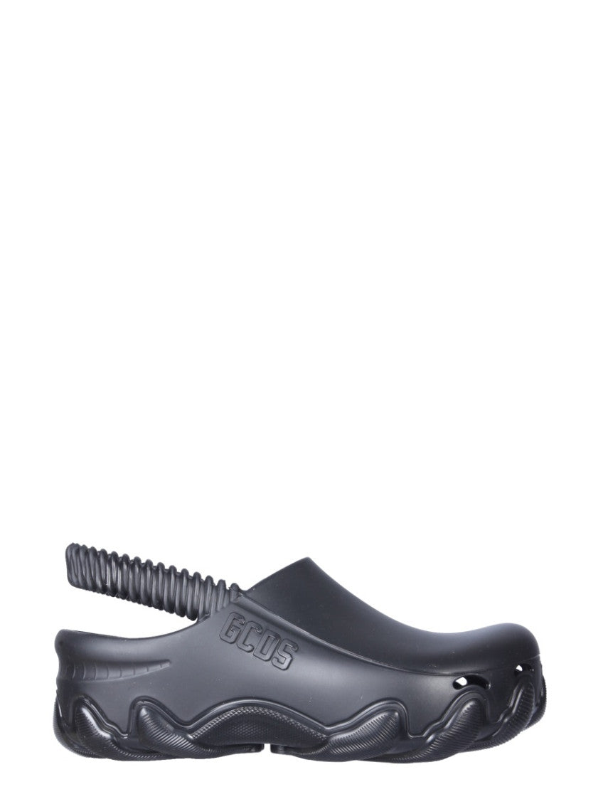 Black Solid Sandals 1