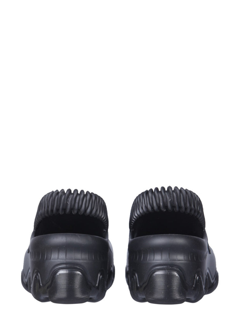 Black Solid Sandals 3