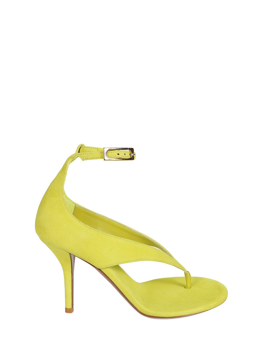 Green Solid Alice Sandals 1