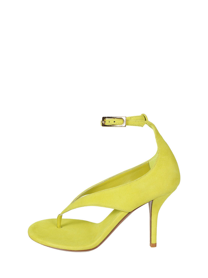 Green Solid Alice Sandals 2