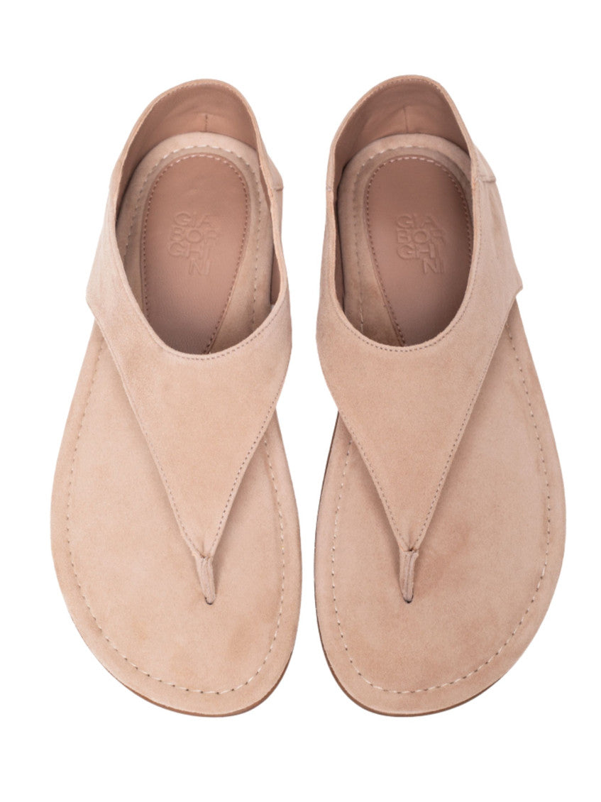 Beige Solid Sandals 3