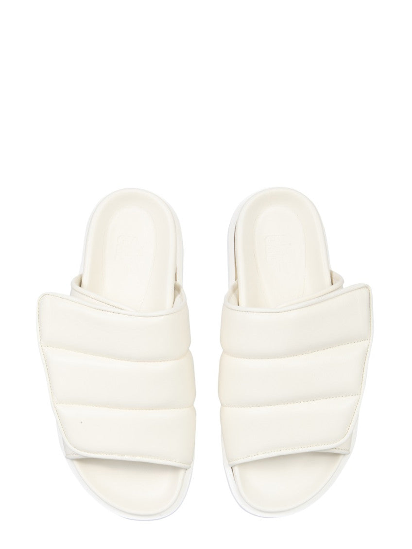 White Solid Sandals 3