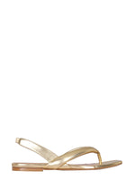 Gold Solid Bora Sandals 1