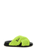 Green Slip On Sandals 1