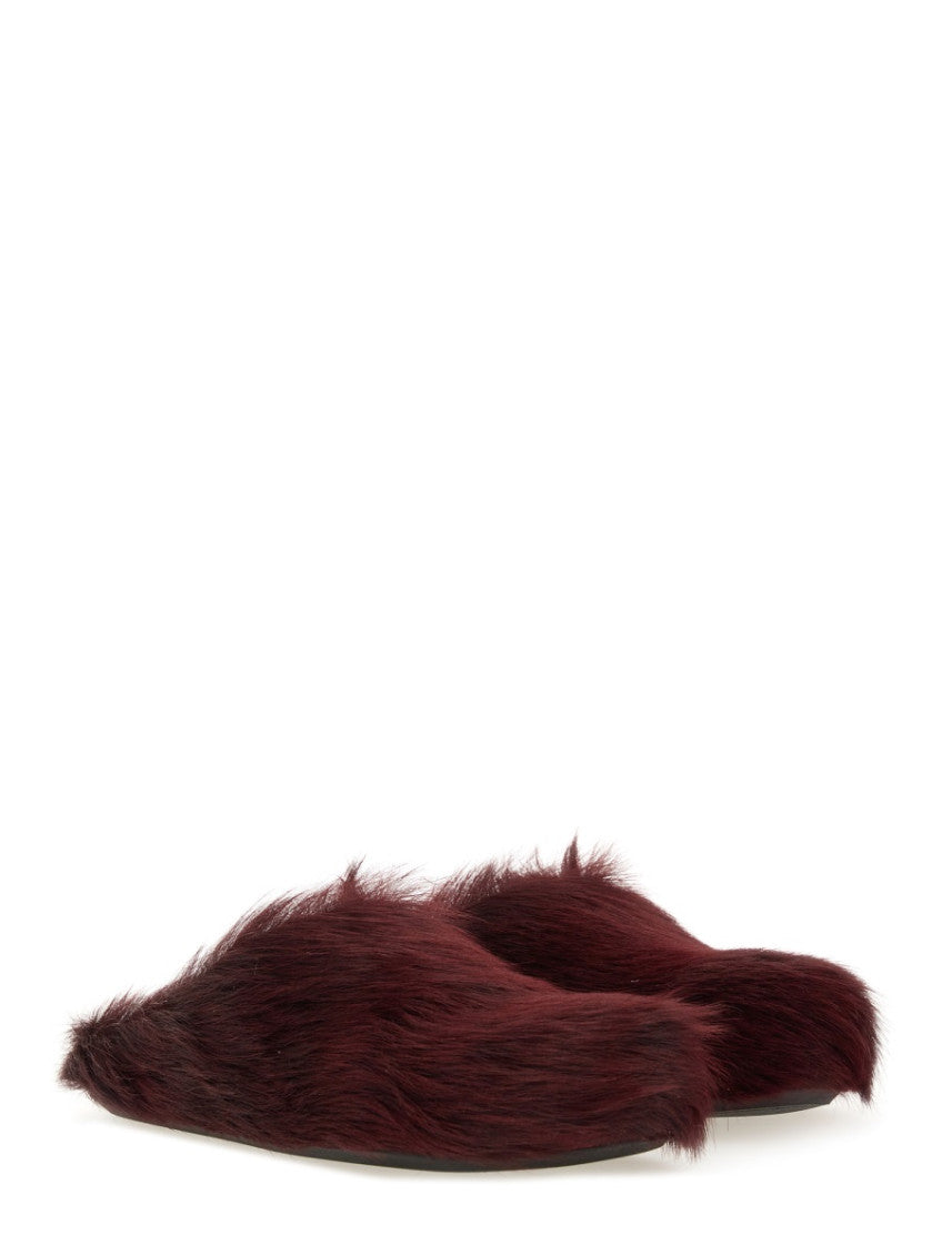 Brown Solid Fussbett Sabot Mules 2