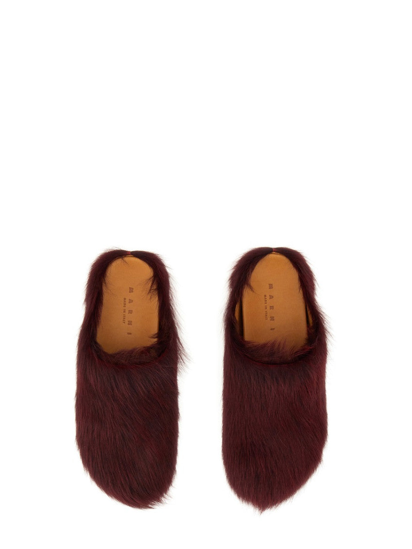 Brown Solid Fussbett Sabot Mules 3