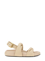 White Solid Sandals 1