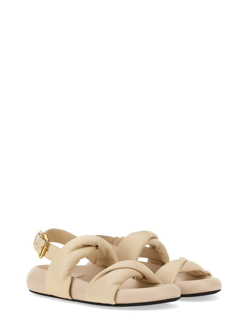 White Solid Sandals 2