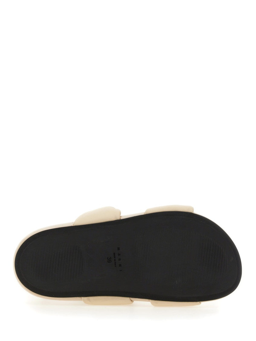 White Solid Sandals 5