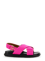 Pink Solid Criss Cross Sandals 1