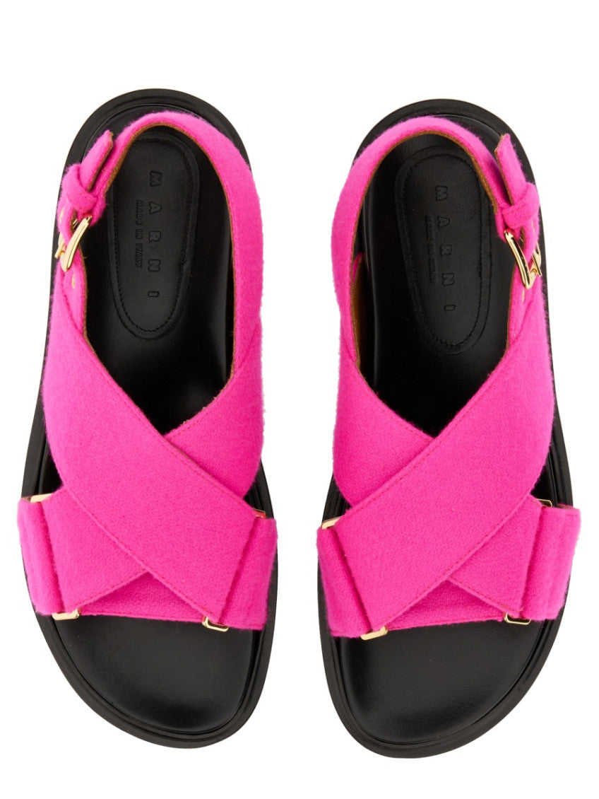 Pink Solid Criss Cross Sandals 2