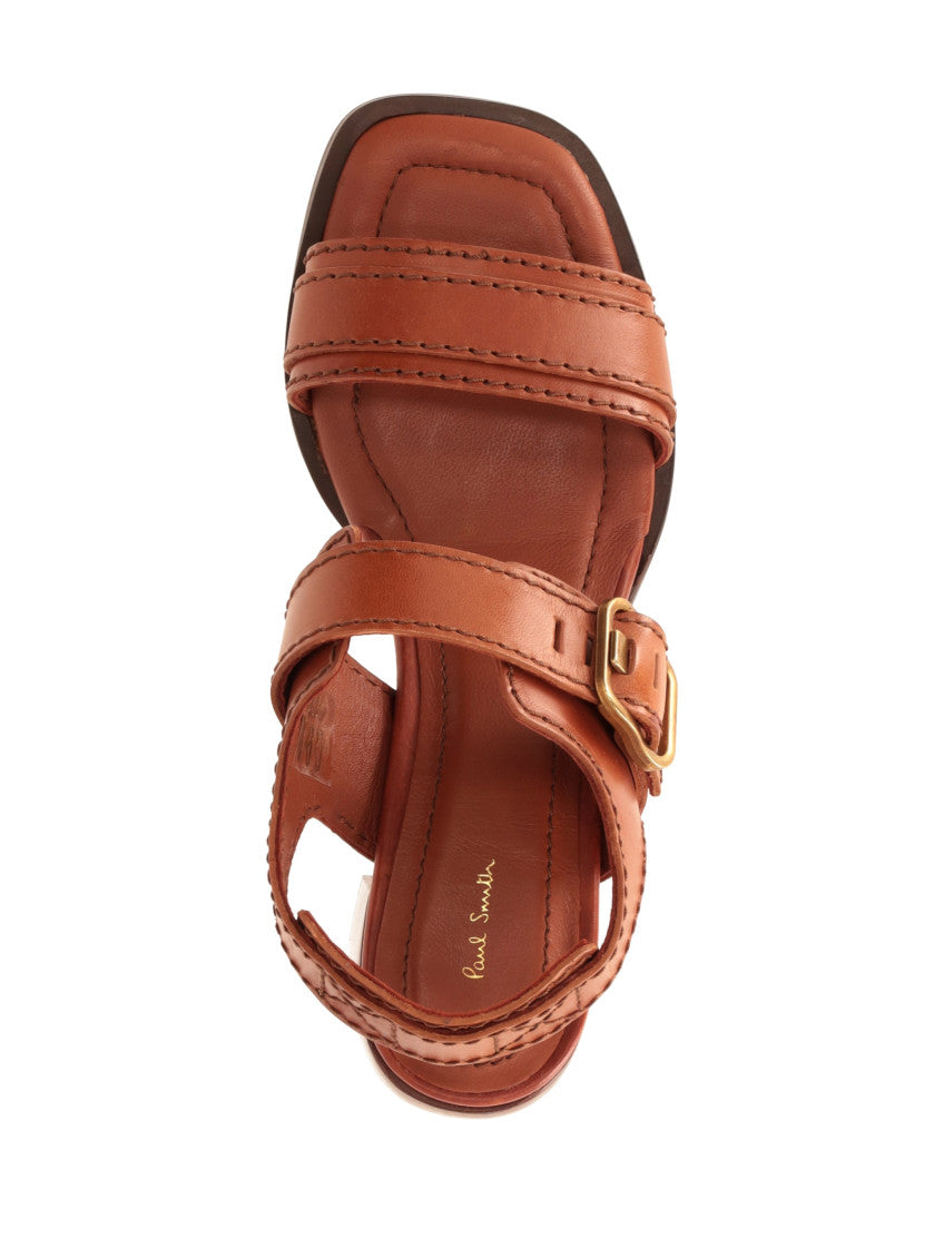 Brown Solid Sandals 3