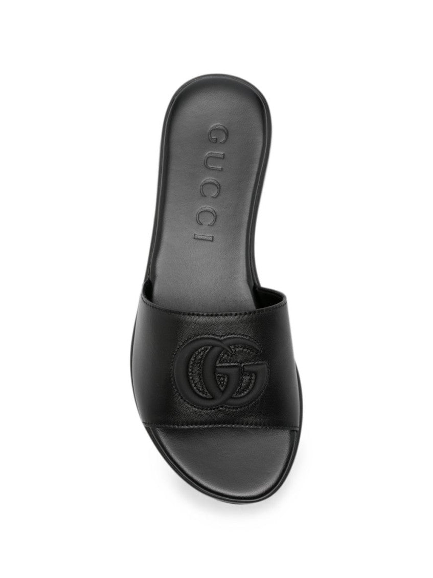 Black Logo Flats 3
