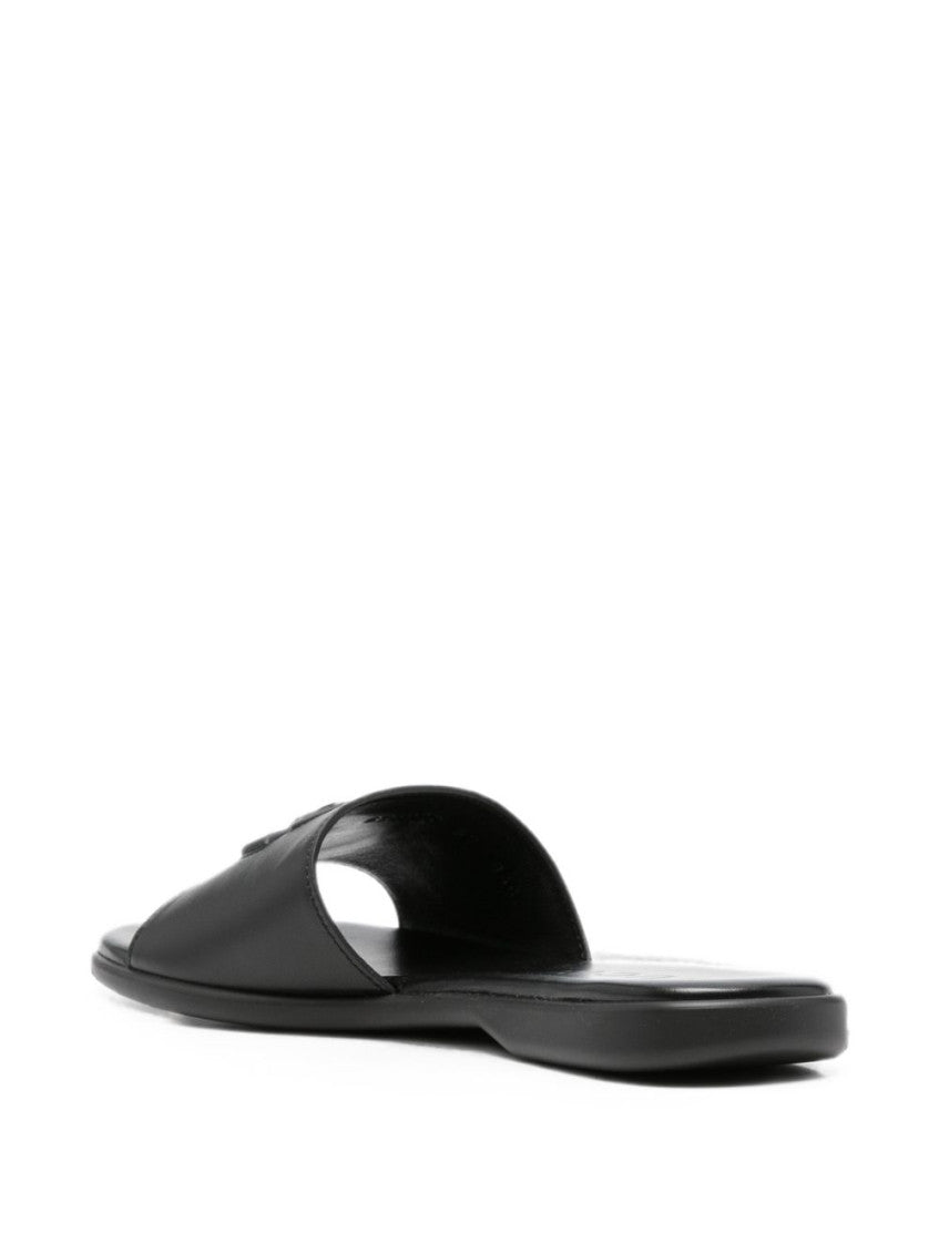 Black Logo Flats 4