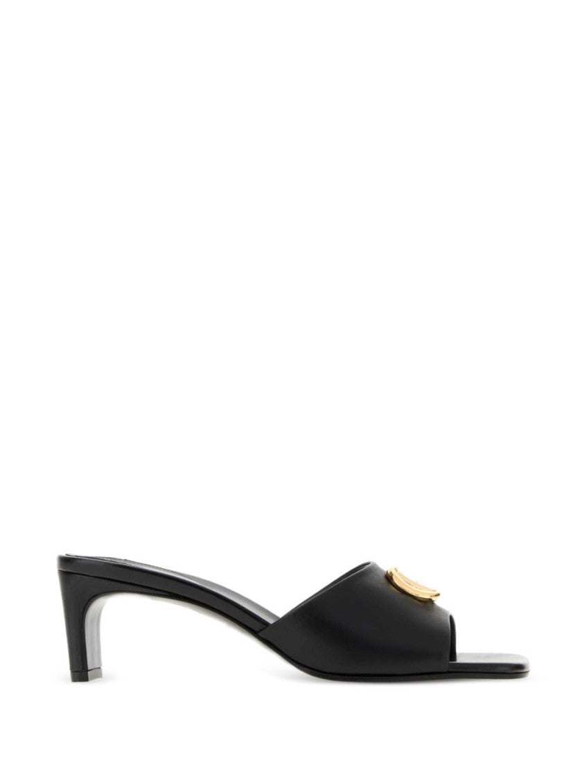 Black Logo Heels 1