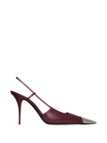 Maroon Slingback Pumps 1