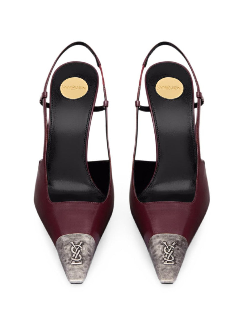 Maroon Slingback Pumps 3