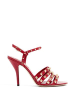 Red Rockstud Heels 1