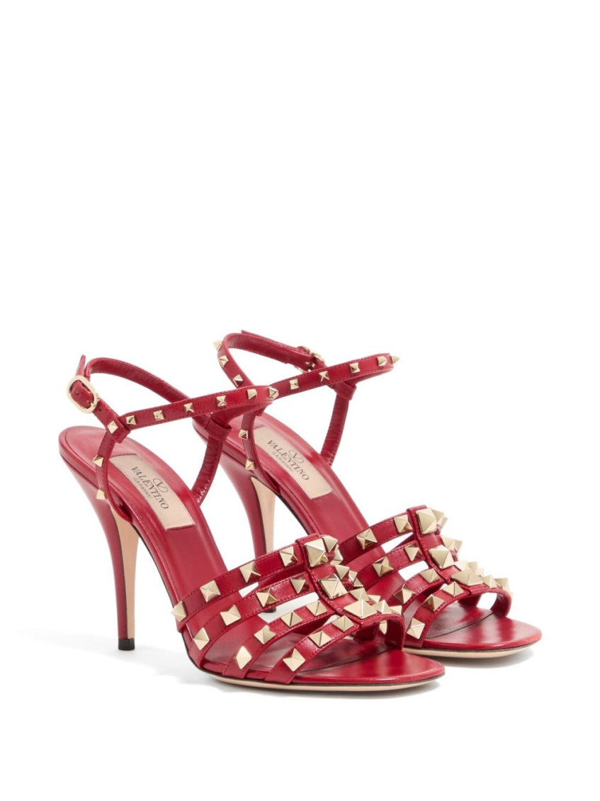 Red Rockstud Heels 2