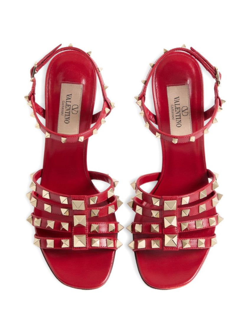 Red Rockstud Heels 3