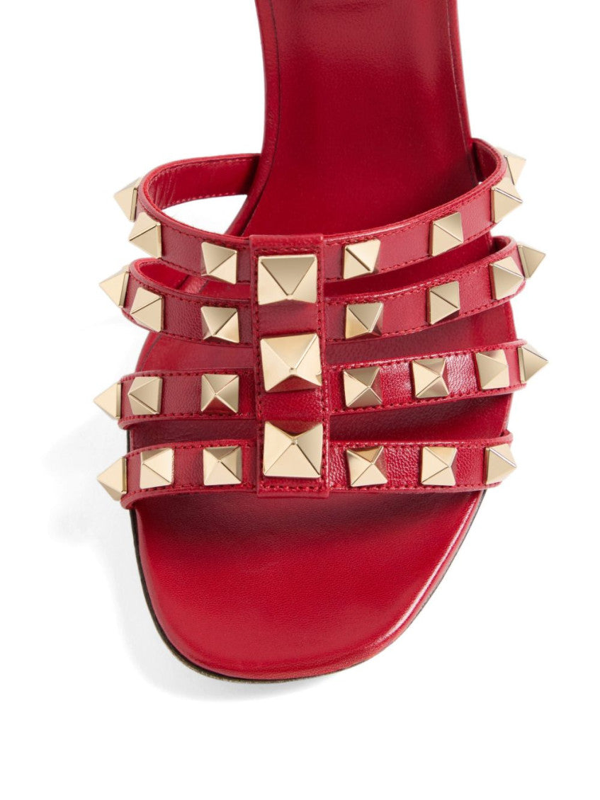 Red Rockstud Heels 4