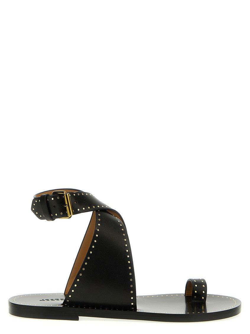 Black Studded Jools Sandal 1