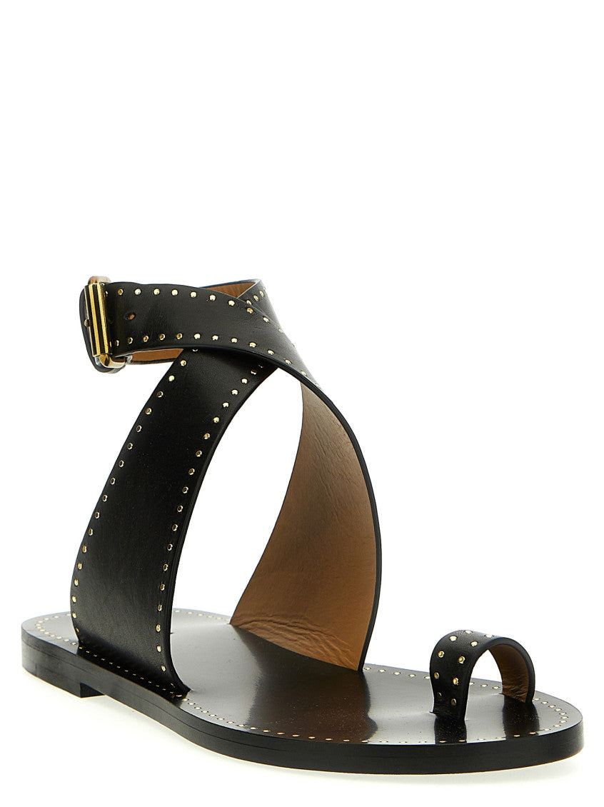 Black Studded Jools Sandal 2