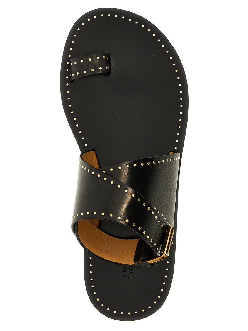 Black Studded Jools Sandal 4