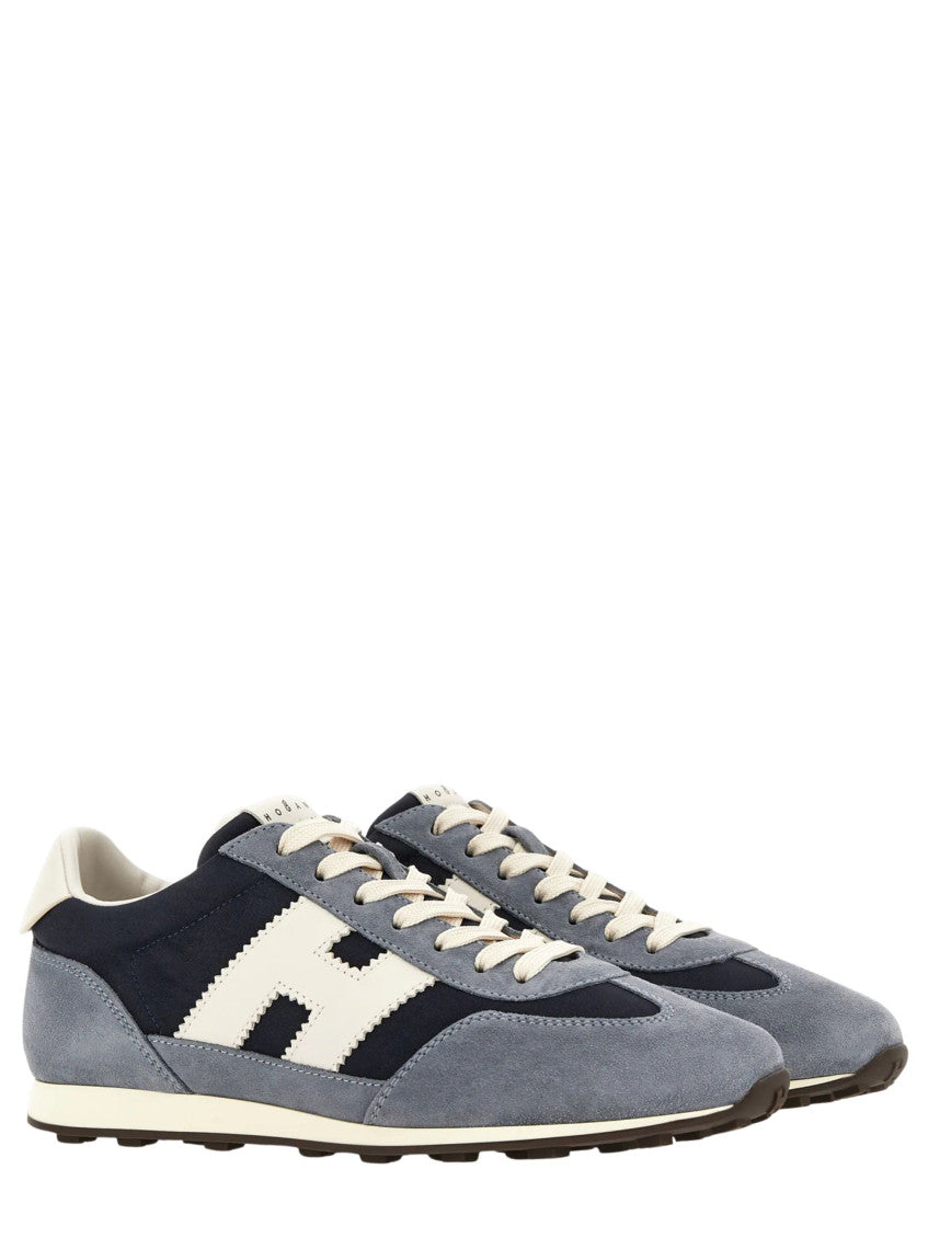 Navy Blue Color Block Sneakers 2