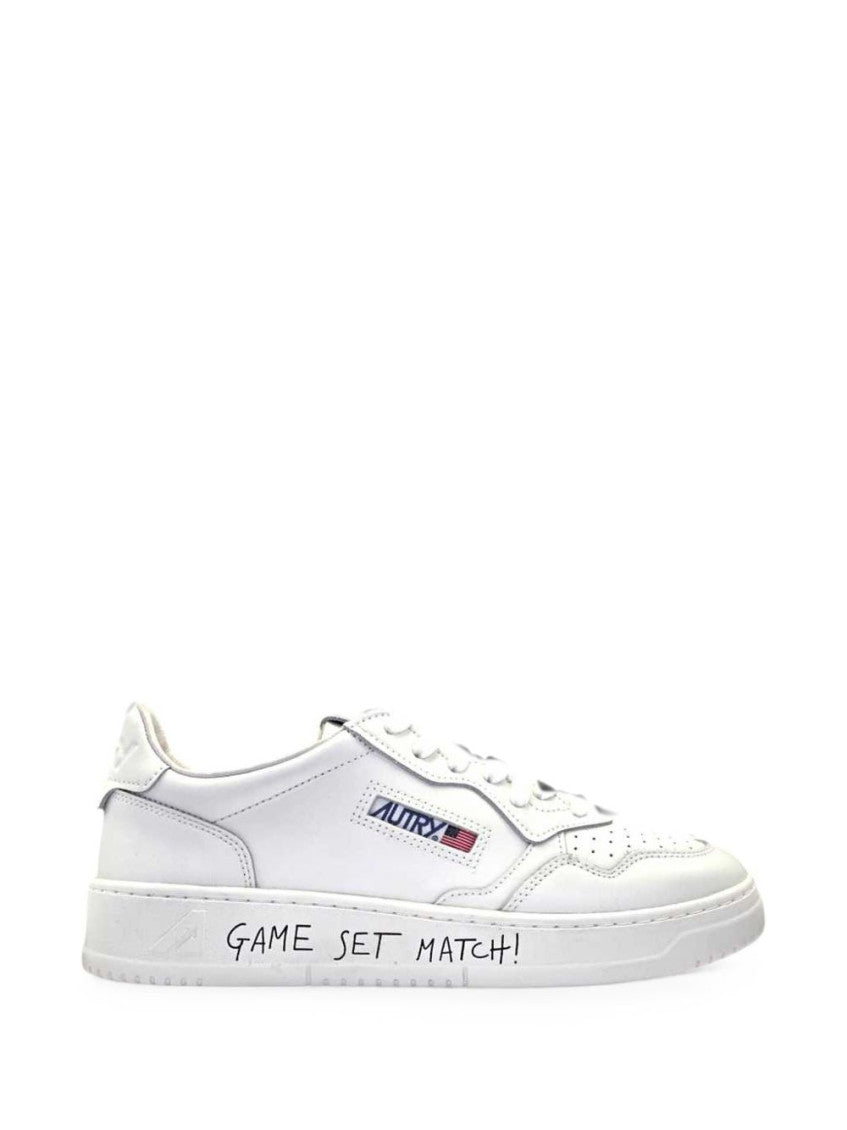 White Logo Sneakers 1