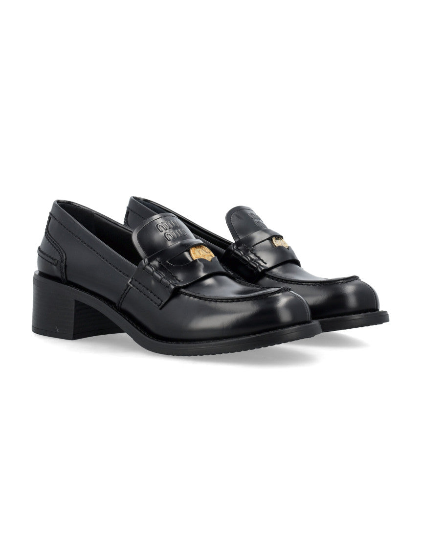 Black Logo Loafers 2