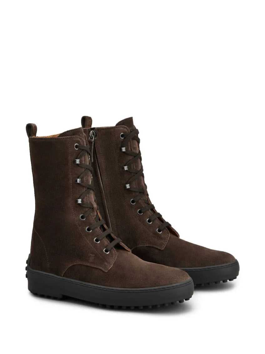 Brown Lace Up Boots 2