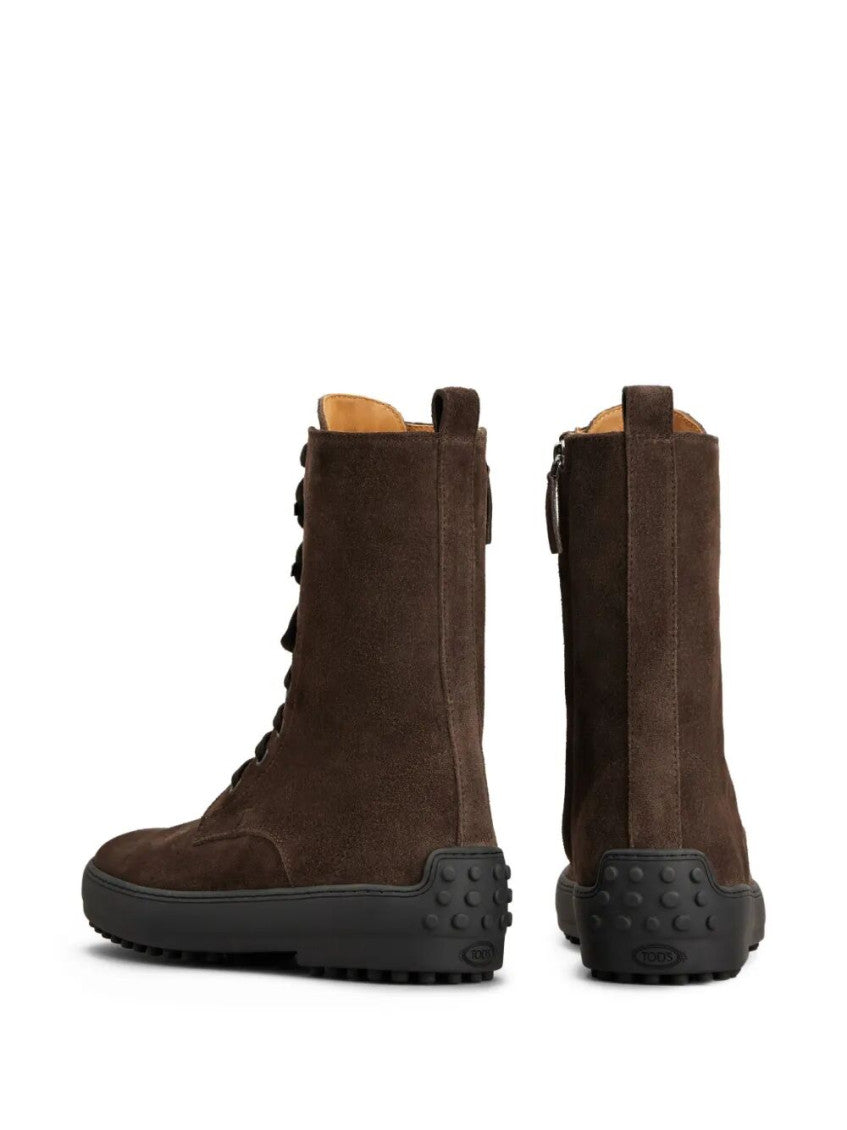 Brown Lace Up Boots 3