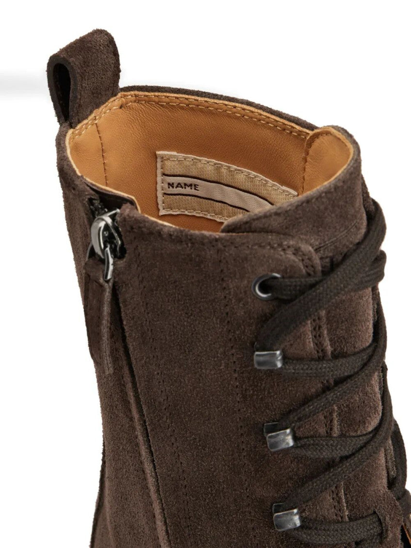 Brown Lace Up Boots 5