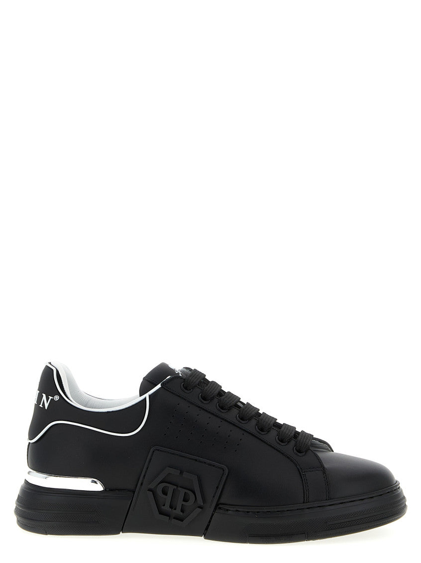 Black Lace Up Sneakers 1