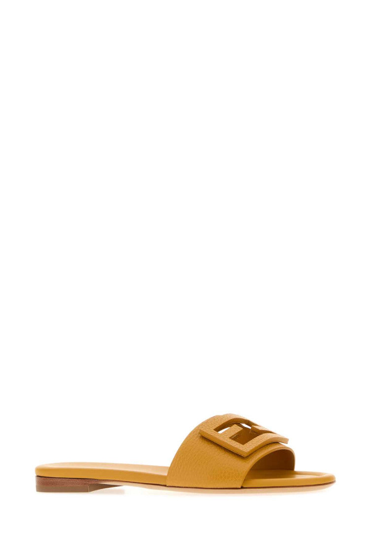 Yellow Slip On Flats 2