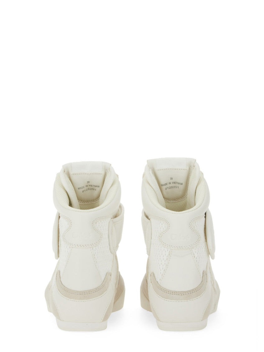 White Perforated Sneakers 5