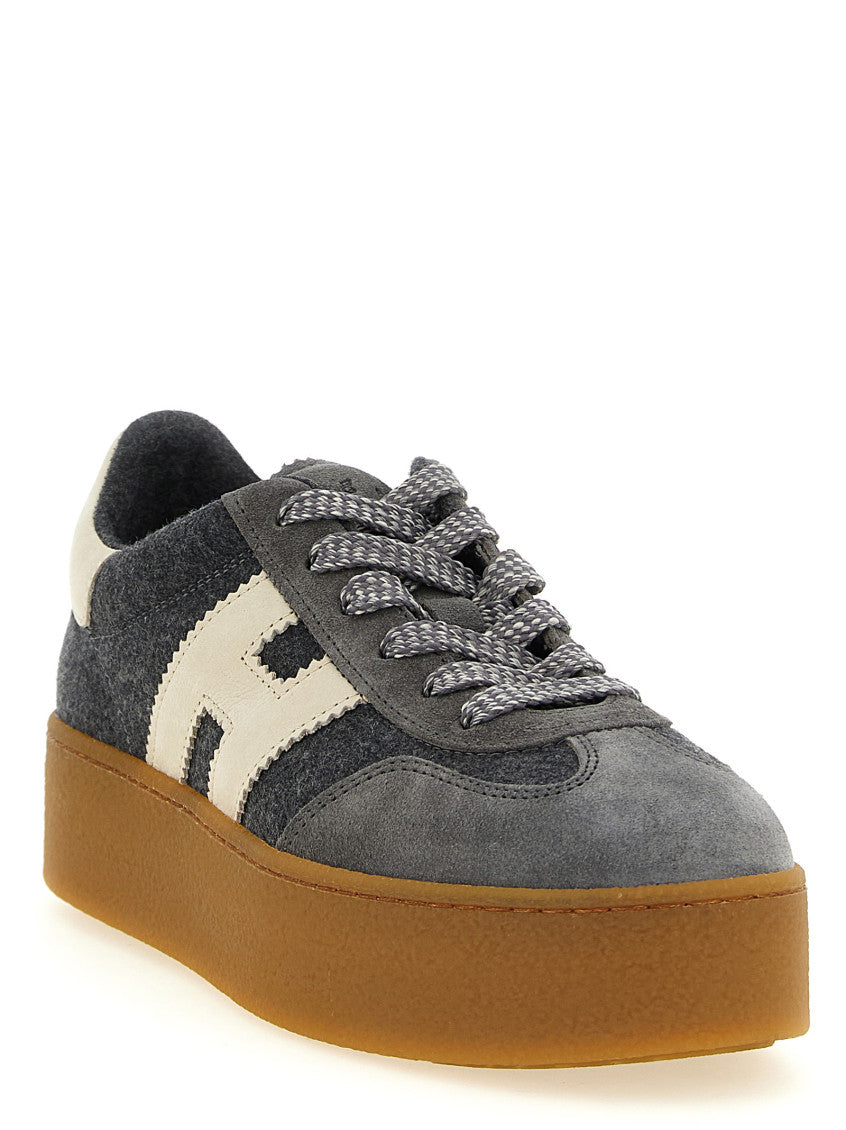 Grey Logo Sneakers 2