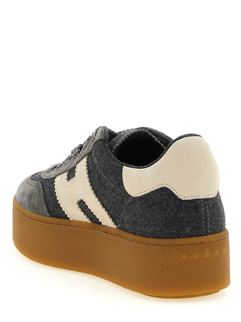 Grey Logo Sneakers 3